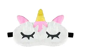 PRASJAL Cute Fur Cat Sleeping Eye Shade Mask Cover for Insomnia, Meditation, Puffy Eyes and Dark Circles II Soft & Smooth Travel Masks for Men Women Girls Boys Kids