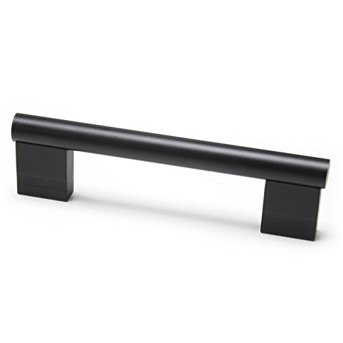 Preisvergleich Produktbild 1 x Probrico Bohrlochabstand 96mm Boss Stangen Möbelgriffe Türgriffe Schwarz Hängegriffe 12mm Durchmesser Edelstahl