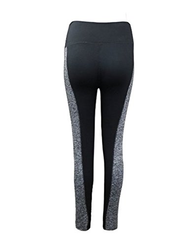 YR.Lover Damen Strumpfhose Active Yoga Running Hosen Workout Leggings - 5