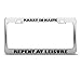 Produktbild Marry In Haste Repent At Leisure Humor License Plate Frame Stainless