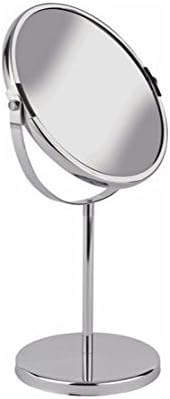 Sterling Chrome Simple Round Tilt Bathroom Mirror- x2 Magnification