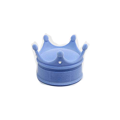 lintaiHousewares Couronne Collier Boîte de Bague Boîte à Bijoux boîte de Rangement Bijoux en Velours Cadeau Coque