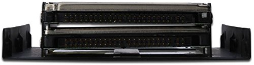 DIGITUS Einbaurahmen für bis zu 2x 6,4 cm 2,5Zoll HDDs + SSDs in 8,9 cm 3,5Z Schacht inkl. Schrauben und Klammer - 5