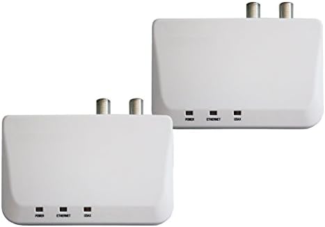 Kiwee Broadband Bonded MoCA 2.0 Ethernet to Coax Adapter, 2 Pack (2 Pack)