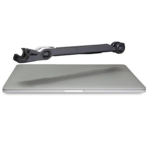 MG MULGORE Faltbarer Laptop-Standplatz Leichtes justierbares bewegliches Laptop-Halter Augen-Niveau Ergonomisches Sitz für Macbook-Computer Leicht Tragen Sie für Reise - 3