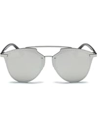 Winwintom Mujeres Hombres verano Vintage Retro moda gafas de aviador unisex de gradiente de color de lentes de espejo
