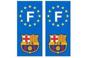 EUSKAL HERRIA EH Barça Barcelone autocollant Foot - Angles : droits