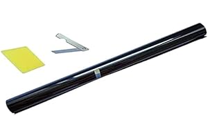 AB1 flexzon Pro Anti-Scratch Car Window Tint Film Tinting Super Dark Black Limo 1% 76cm x 6M