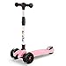 Produktbild Kinderscooter 3-Rad-Roller  Faltbare, 50 mm breite Reifen mit PU-Blinkrädern, Geeignet für Kinder von 3-12 Jahren