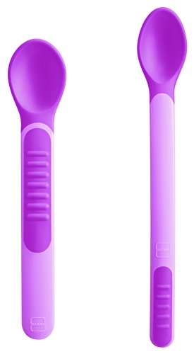 MAM Feeding Spoons and Keep Clean Cover (Pink)