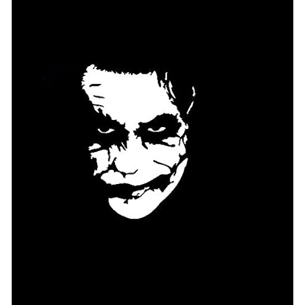 Buy Keen Vinyl Joker Wall Window Car Sticker White Online At Low Prices In India Amazon In