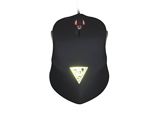 Gamdias OUREA - Ratón para Gaming (USB, 3600 dpi, ambidextro, láser) Color Negro