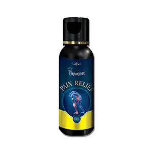 Ayurjeet Smoky Pain Relief Oil | Oil for Muscles , Body Joints, Back, Shoulder | Combination of Herbal & Ayurvedic Natural Ingredients ( Ajwain, Laung, Arandi, Lahsun ) | Pain Relief Oil for Young/Old - 50 ml