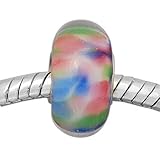 Andante-Stones Silber Murano Glas Bead 'Painting' Element für European Beads + Organzasäckchen