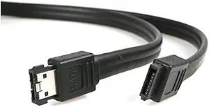 River Fox 20 Inch Shielded eSATA to SATA Cable - SATA to eSATA Cable - SATA (R) to eSATA (R) - 1 Piece