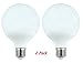 Produktbild WrWty LED G95 Globus Glühbirne 10W, 75W Glühlampen Ersatz, LED G30 Kugelbirnen, E26 mittlere Basis, 800 Lumen, 3000K weichen, weißen, 2 PACK , 6w