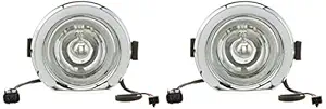 Uno Minda FF-5002BKTD FOG LIGHT KIT DRL CLEAR LENS CHROME FOR MAHINDRA BOLERO TYPE 3