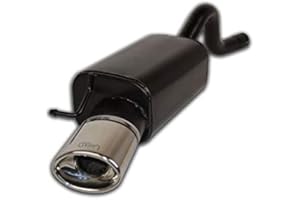 Ulter Sport Silencieux Échappement compatible avec TWINGO 2 RS Hatchback Hayon 2006 2007 2008 2009 2010 2011 2012 2013 2014 1.6 98kW