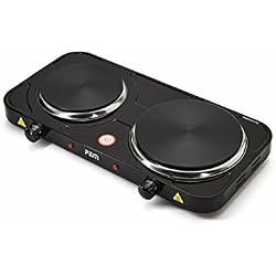 PEM Plaque de cuisson double - 2500W - HP-212,Noir