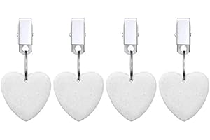 TEBI Lot de 4 poids de nappe en forme de larme - Fournitures de décoration pour bricolage - Boucles à clip pour nappe