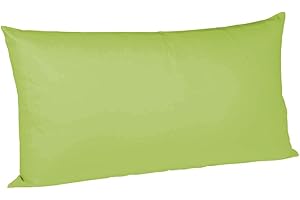 Fleuresse Colours Kissenbezug, Mako Satin, Apfelgrün, 40 x 80 cm