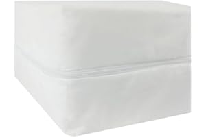 RUFINO DÍAZ Funda Colchón Microfibra Transpirable (Blanca - 90cm) - Se Ajusta fácilmente - Protege tu colchón y Mejora tu Descanso - Tejido Suave y Resistente