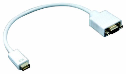 Mini DVI/VGA Adapter (Mini DVI Stecker auf VGA Buchse) 0,15 m weiß