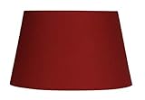 Oaks Lighting Abat-jour tambour en coton (Rouge)