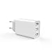 Produktbild Europäische USB-Adapter EU Spec Drei USB-Port-Stecker Europäische Ladegeräte Tragbare Familie Reise-Netzteil für iPhone, Samsung Galaxy, LG, iPad, Sony, Etc. für Reisen