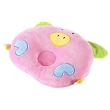 YKS Baby-Kopfkissen, zur Vorbeugung von Kopfverformungen, weiche Baumwolle, geformt