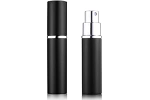 5starwarehouse® Refillable Perfume Atomiser Atomizer Aftershave Travel Spray Miniature Bottle 6ml (Black)
