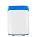 Produktbild AMYMGLL Portable 10L Halbleiter Auto Kühlschrank Haushalt und Auto Intelligent Kühlschrank Material ABS Spannung 12V Auto 220V Home Power 45 (W) Gewicht 4kg Größe 35 * 26 * 23 * cm , blue and white