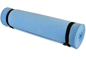 1ABOVE Yoga & Camping Roll Mat - Waterproof Insulated Roll Up Foam Camp Mattress with Elasticated Straps, Lightweight & Durable Ideal for Camping, Fishing, Festival & Exercise (180x50x0.6cm)