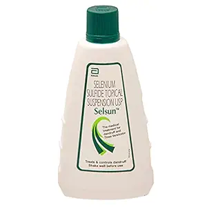 Selsun Suspension Anti Dandruff Shampoo, Clears away dandruff flakes, Relieves from excessive oil, Relieves from dandruff related itching (120ml)