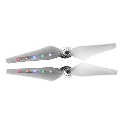 Dabixx Led flash 9450 propeller, 2Pieces DJI Phantom 3 Professional RC Drone Led Flash 9450 Propeller Props Blades