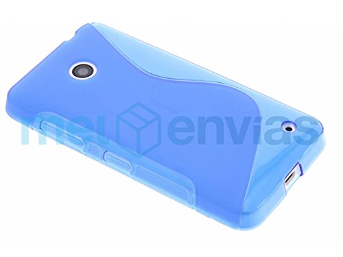 Funda para NOKIA LUMIA 630   635 GEL TPU Dise  o S-Line Color AZUL
