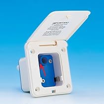 WHALE Watermaster Inlet Socket Flap Cover – White, AK1401 For Campervan & Caravan
