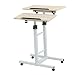 Produktbild Laptopständer DD Höhenverstellbares Mehrzweckgerät Für Mobile Workstation Stand Up Computer Desk/Präsentationspult/Tragbarer Rednerpult -Werkbank (größe : Wood Color-Height 150cm)