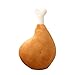 Produktbild TOYMYTOY Cartoon Kreative Plüsch Huhn Bein Form Kissen Flauschigen Drumstick Weichen Stofftier Spielzeug für Bett Sofa Geschenk 60cm