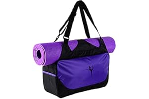 Fablcrew Sac Tapis de Yoga Sac de Yoga Sacs de Sport Sac à Bandoulière Imperméable Antiderapant Pliable sans Tapis de Yoga