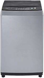 AmazonBasics 8.5 kg Top Load Washing Machine (Grey/Black, Full Metal body, LED Display)