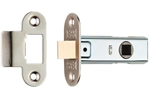 Kooples Hardware Contract Standard Tubular Latch Radius – 64mm or 76mm Internal Door Latch (Nickel Plate, 64mm)