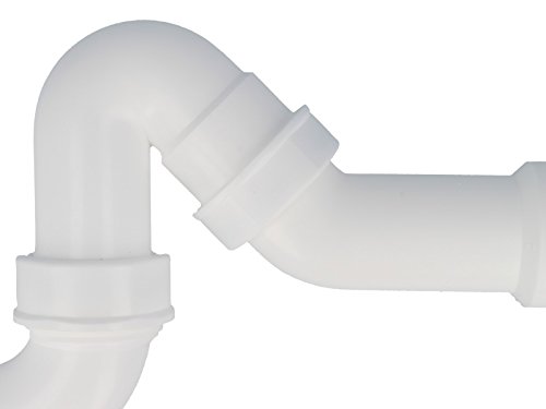 tecuro Ablaufgarnitur Siphon-Geruchsverschluß – Spülen Abgang hinten/unten - 3