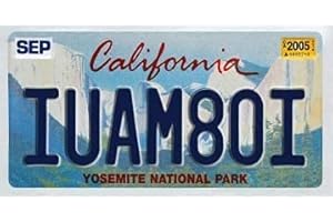 OPO 10 - Targa Auto USA - 30x15 cm Replica in Metallo: California (C05)