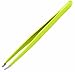 OceanPure Stainless Steel Slant Tip Tweezer (Neon Yellow)