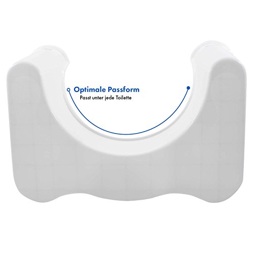WEISSENSTEIN Medizinischer Toilettenhocker | Toiletten-Stuhl | Prävention gegen Darmerkrankungen und Infektionen | Hilft bei Verdauungsproblemen und Hämorriden - 6