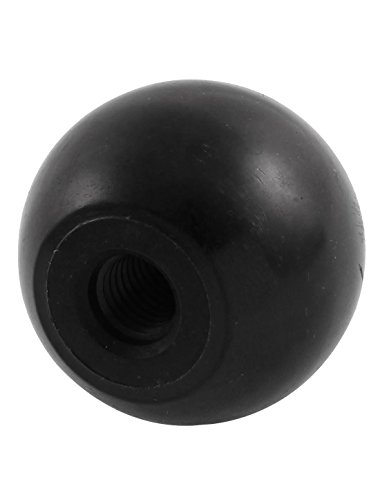 M10 x 20mm Innengewinde Rund 40mm Durchmesser Kugel Schaltknauf Schwarz - 2