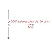 Produktbild 50 x Kohlewiderstände 56 Ohm 1/4W 5%
