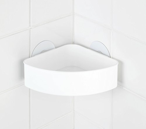Wenko 21825100 Static-Loc Eckablage Osimo – Befestigen ohne bohren, Kunststoff – Polypropylen, 24 x 9,5 x 17,5 cm, weiß - 7