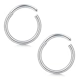 Espesor: 16G (1.2mm); Diámetro interior: 10 mm; Color plata.